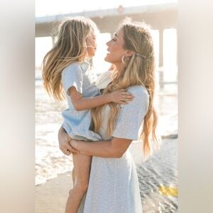 Ivy city co Allie dress in light blue floral. Size XL. VGUC.